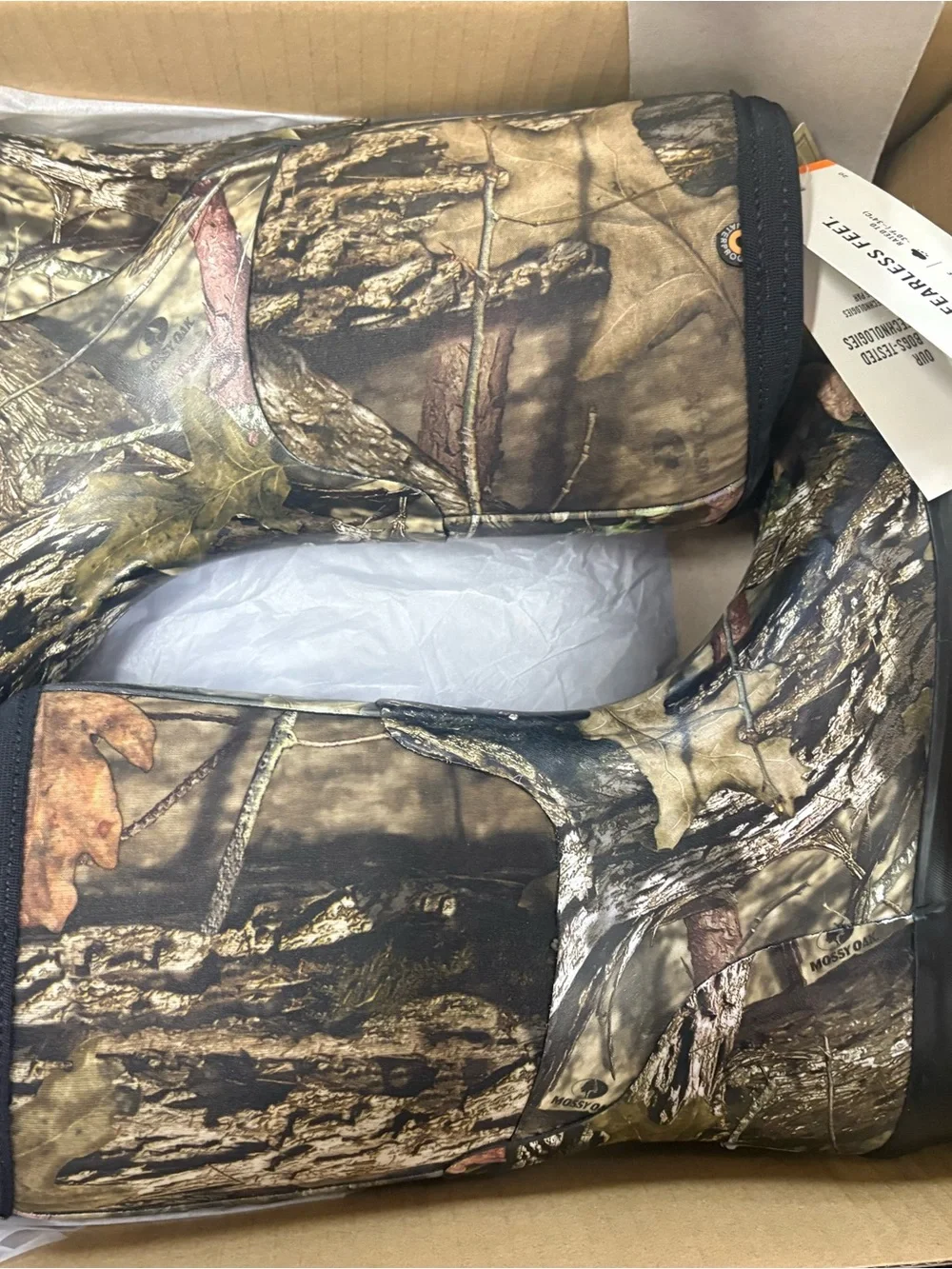 NWT Big Mossy Oak Camouflage Slip-On Hunting Shoes -
